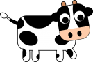 Vector of Fresian cow