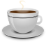 Illustration of a steaming cup of coffee